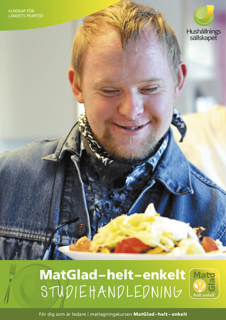 Visa folder Studiehandledning MatGlad-helt-enkelt. Bild man med mattallrik